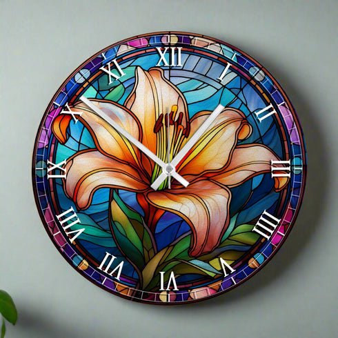 Lily Suncatcher Effect Clock